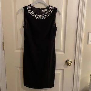 Calvin Klein Sleeveless Black Dress